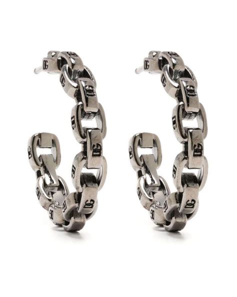 dolce and gabbana mens earrings|dolce and gabbana hoop earrings.